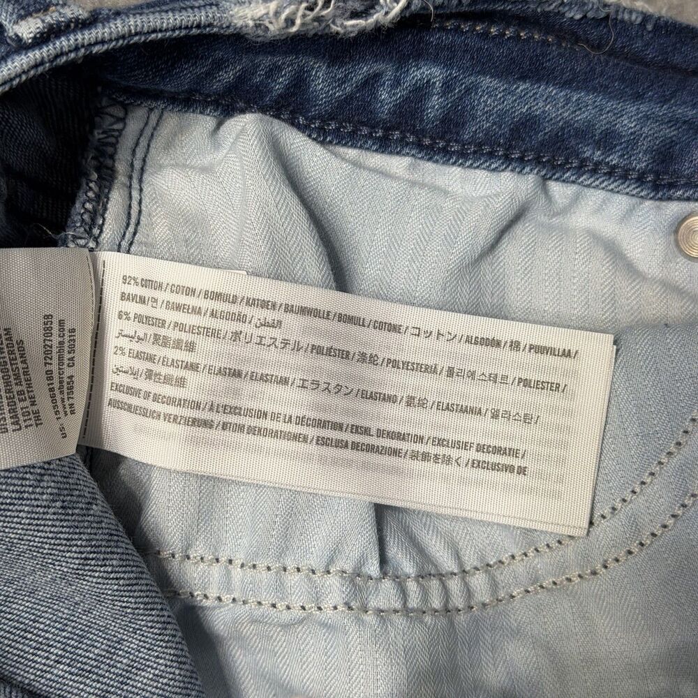 Abercrombie & Fitch Womens 6/28 Simone High Rise Ankle Distressed Blue Jeans - Picture 6 of 10